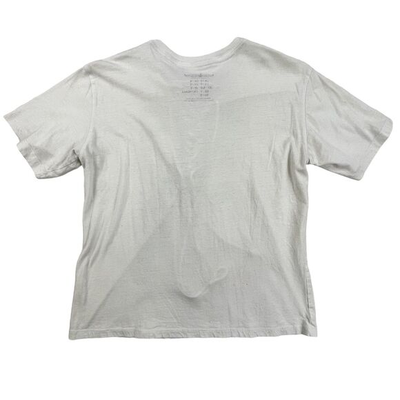 Jimi Hendrix T-shirt  Small Lace Up Short Sleeve Graphic Rockin Artwork White - Picture 8 of 11